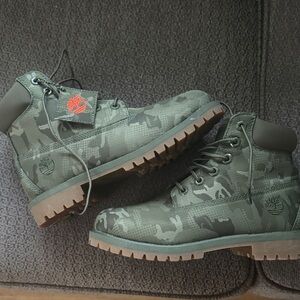 Timberland Men's Camo Green Boots